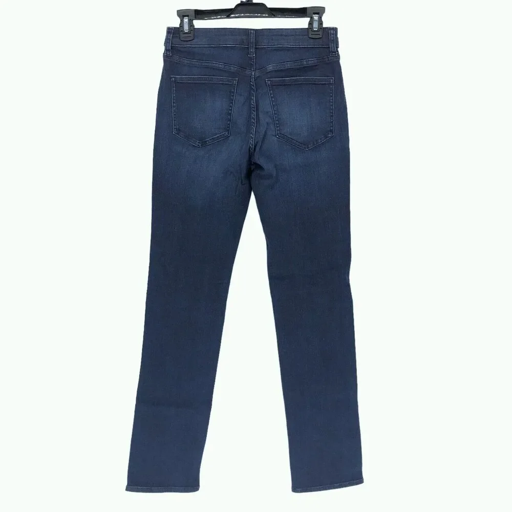 Uniqlo‎ Jeans Womens 26 x 33 Straight Leg Stretch Slim Fit Blue Denim Dark Wash